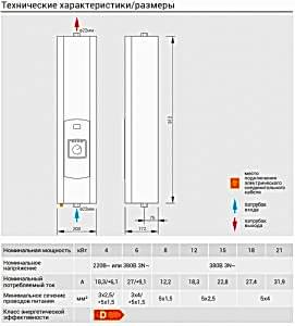 Электрический котел Kospel EKCO.A. Схема подключения
